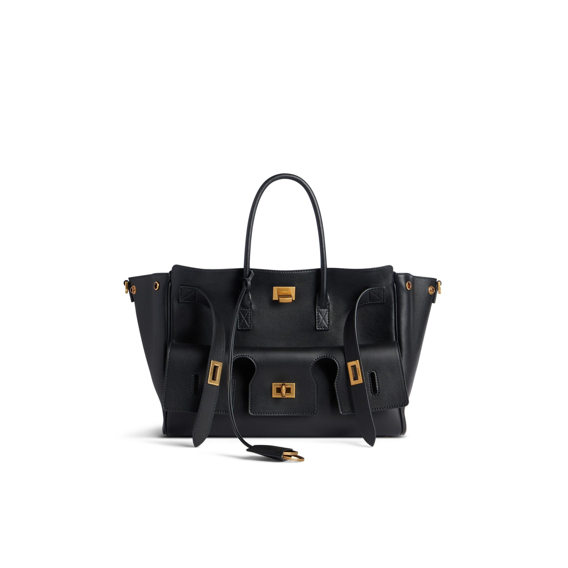 BALENCIAGA WOMEN'S BEL AIR SMALL CARRY ALL BAG IN BLACK 8125452ABAV1000 (29.5*20.3*11.9cm) BALENCIAGA WOMEN'S BEL AIR SMALL CARRY ALL BAG IN BLACK 8125452ABAV1000 (29.5*20.3*11.9cm)